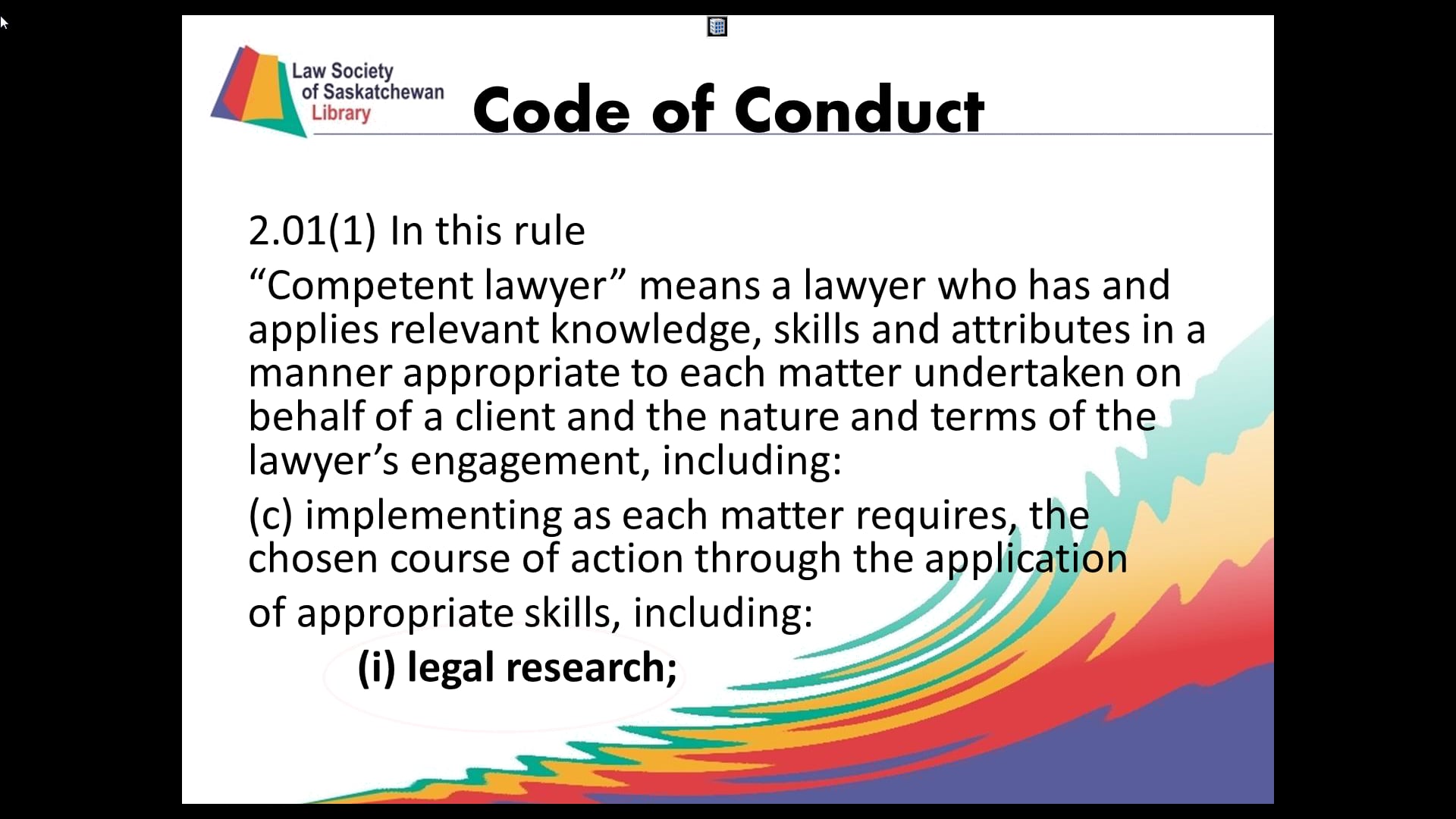 CPD 105 - Legal Research Ethics 