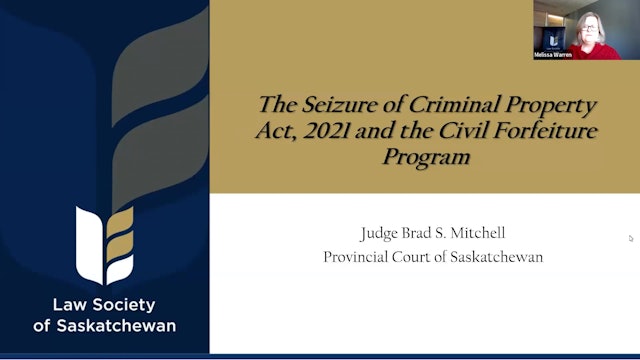 CPD 327 - The Seizure of Criminal Property Amendment Act, 2021 