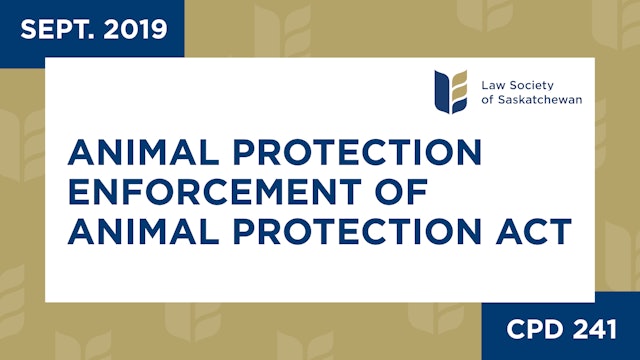 CPD 241 - Animal Protection Enforcement of Animal Protection Act (Sep 24, 2019)
