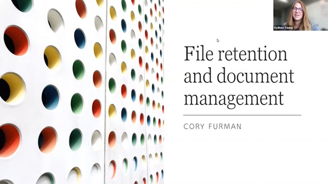 CPD 313.2 - File Retention and Document Management (Session 2)