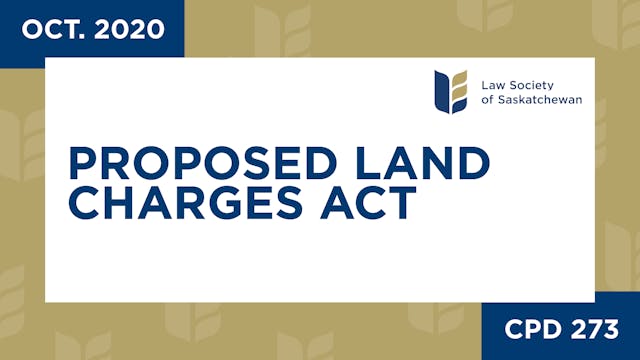 CPD 273 - Proposed Land Charges Act: ...