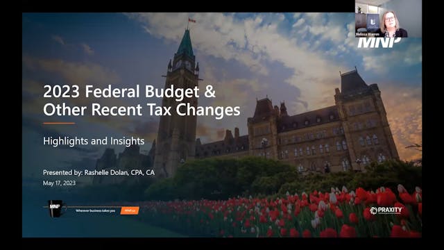 CPD 358 - 2023 Federal Budget Update:...