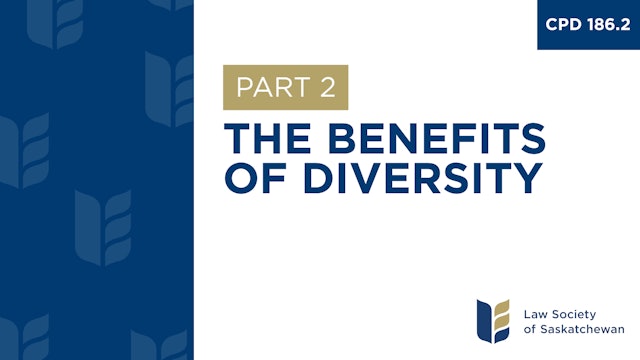 CPD 186 - The Benefits of Diversity (Part 2)