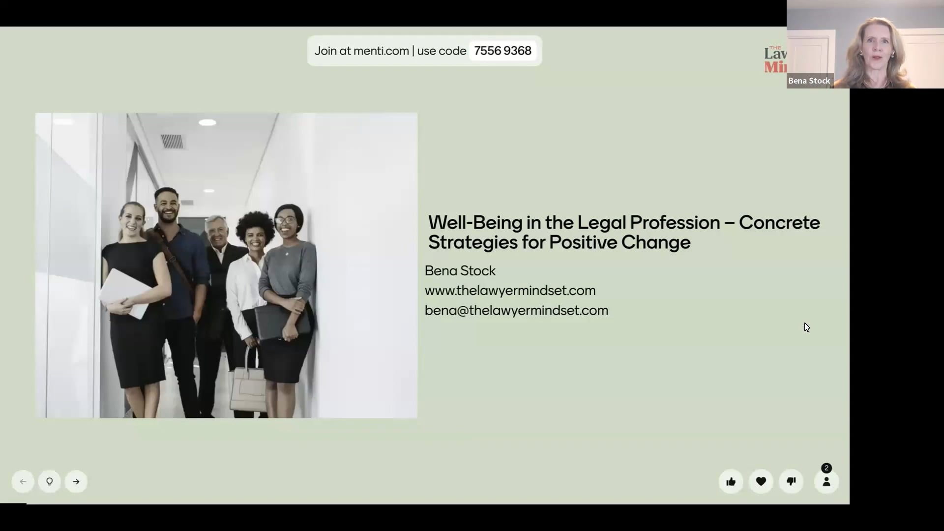 CPD 421.1  Well-Being in the Legal Profession: Concrete Strategies