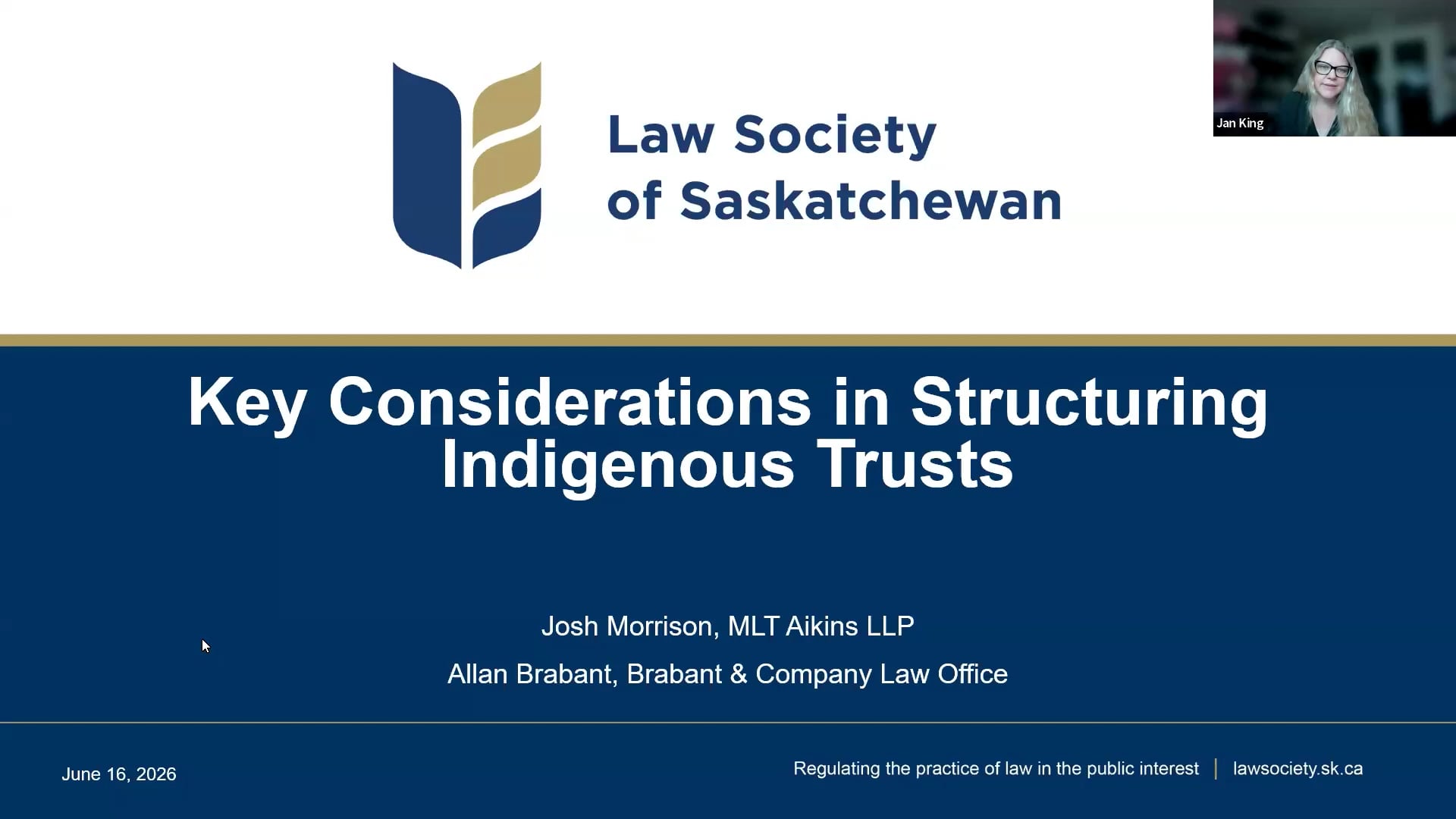 CPD 457 - Key Considerations in Structuring Indigenous Trusts