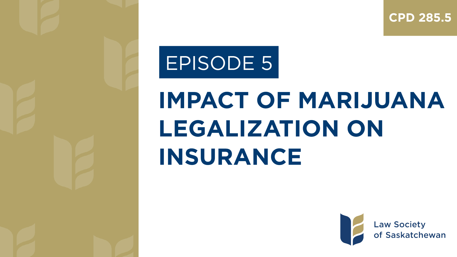 [E5] Impact of Marijuana Legalization on Insurance (CPD 285.5)
