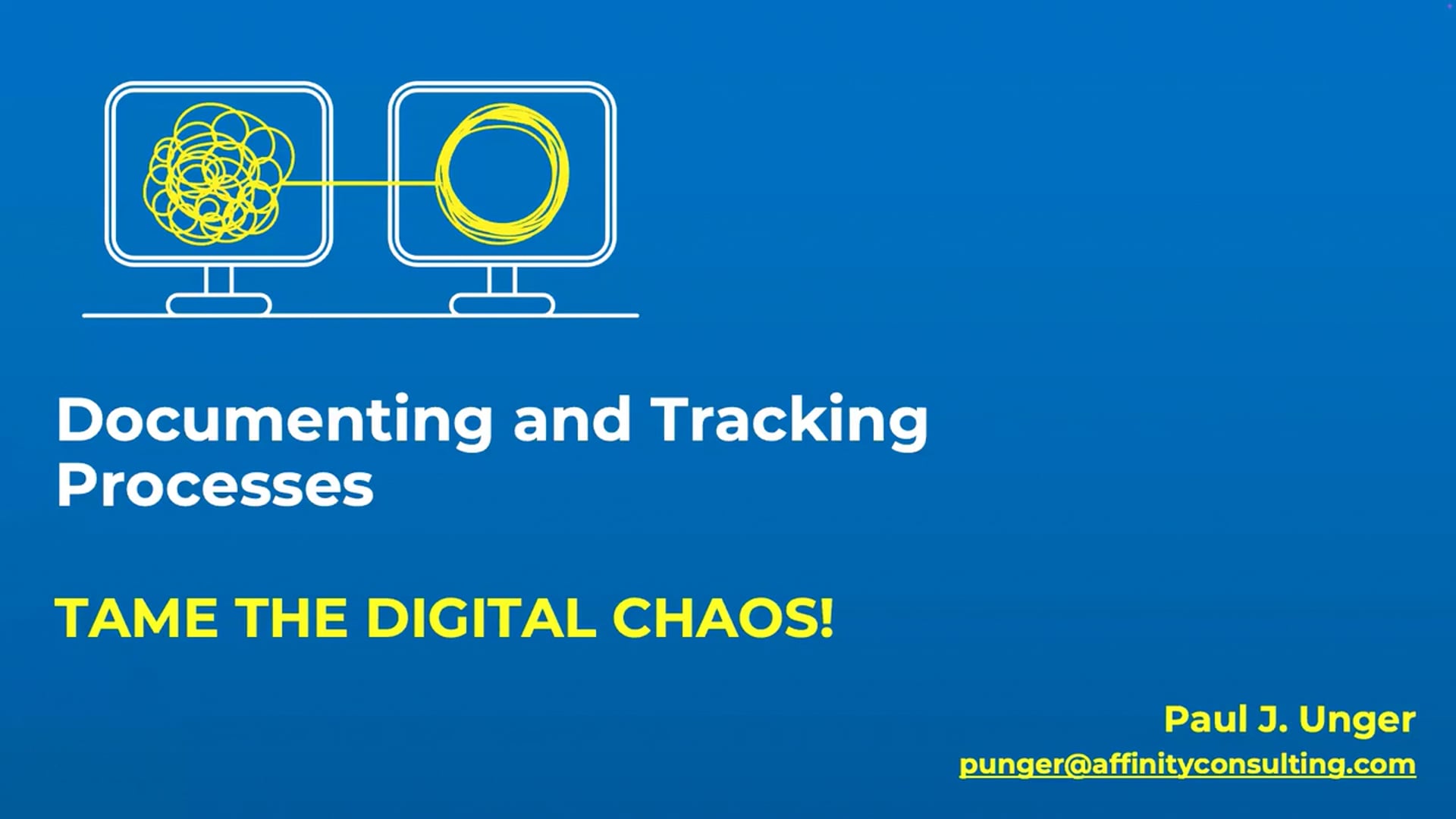 CPD 409 - Documenting and Tracking Processes
