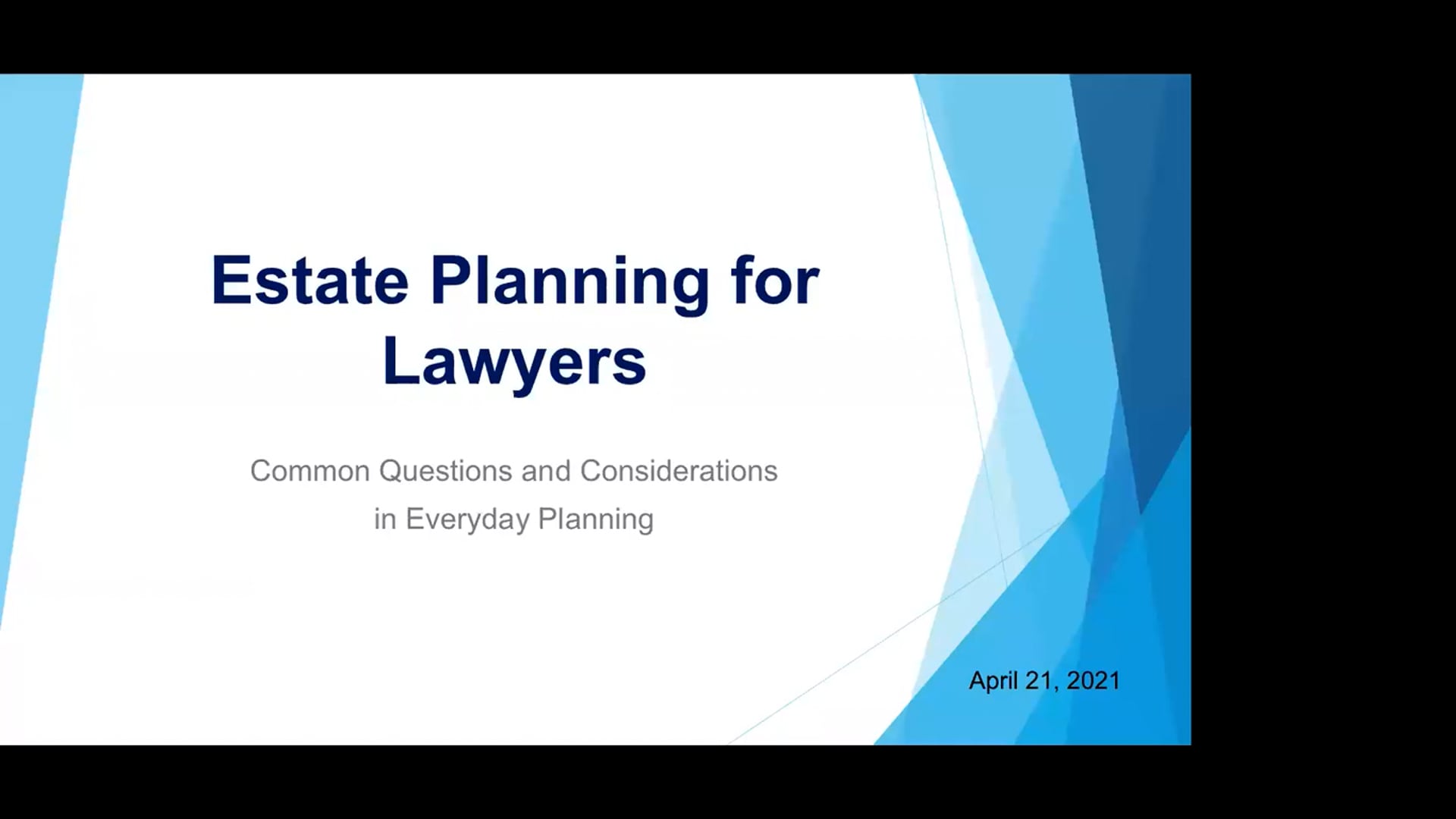 CPD 297.4 - Top 10 Things to Know About Wills & Estates (Session 4)