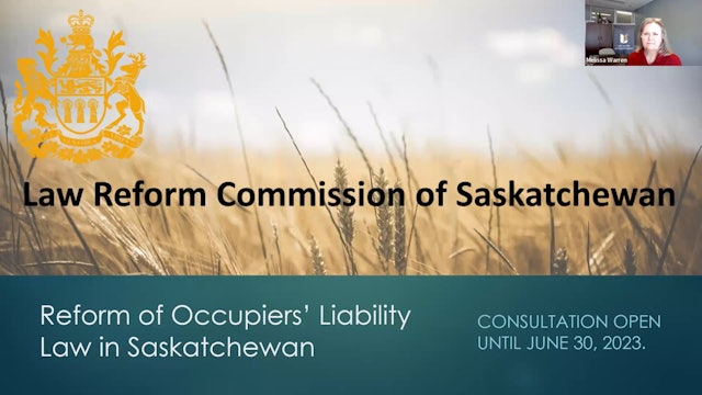 CPD 354 - LRC Consultation on Reform of Occupiers' Liability Law in SK