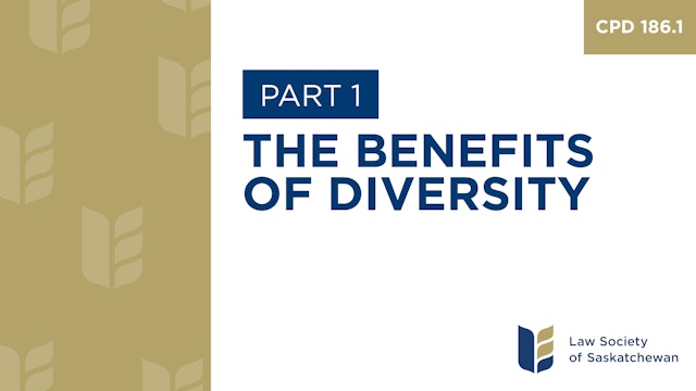 CPD 186 - The Benefits of Diversity (Part 1)