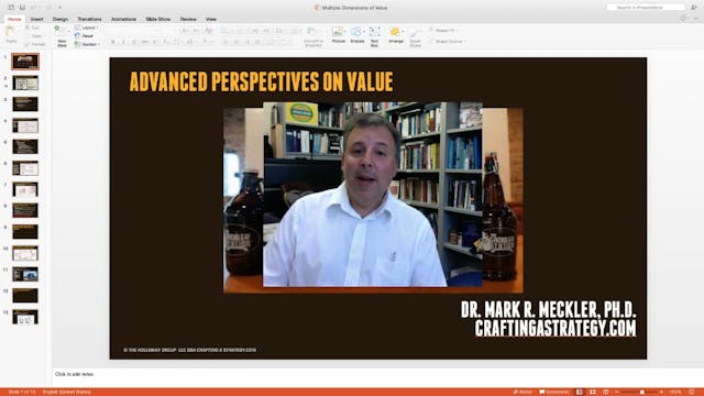 Advanced Perspectives on Value