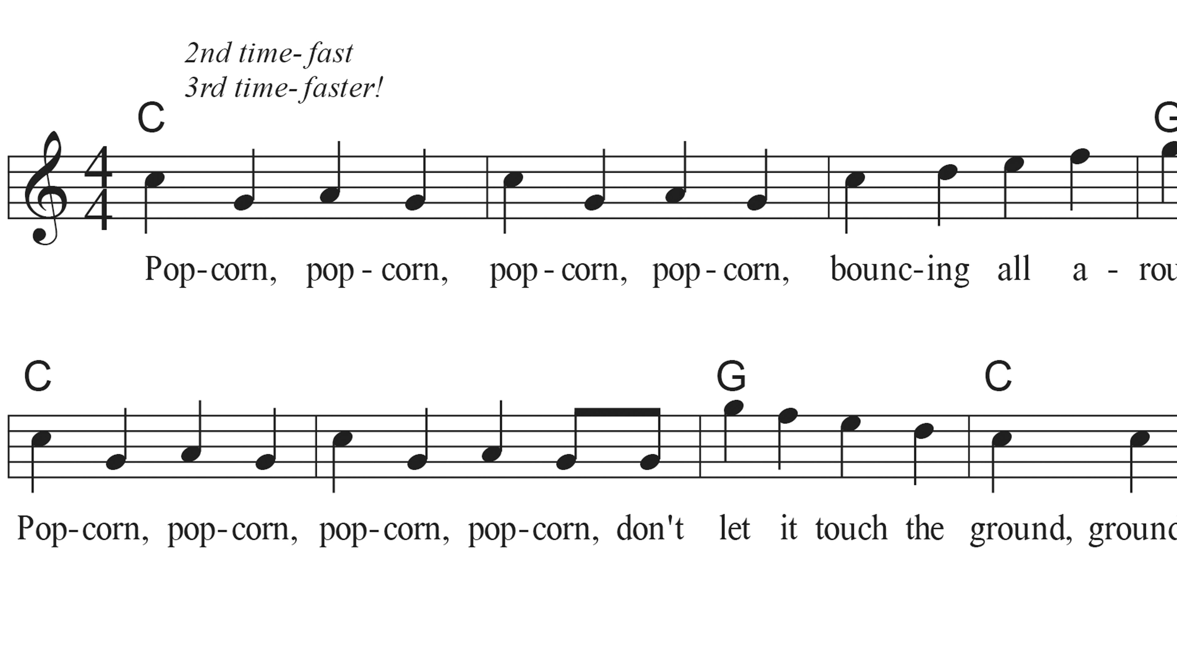 Popcorn Lead Sheet
