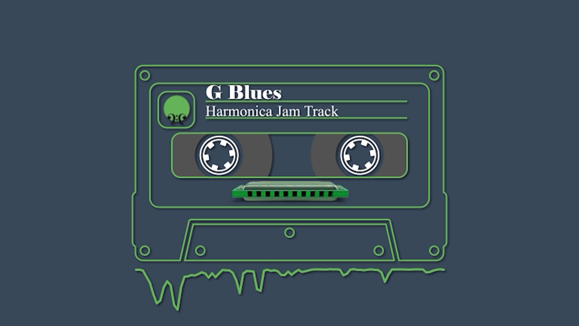 Harmonica Jam Track - G Blues