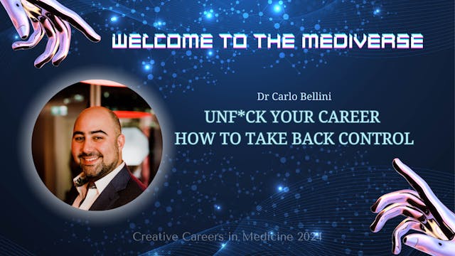 Keynote: Unf*ck Your Career: How to Take Back Control - Dr Carlo Bellini