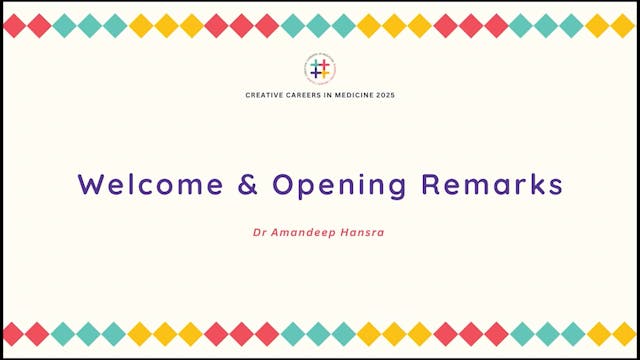 Opening Address - Dr Amandeep Hansra