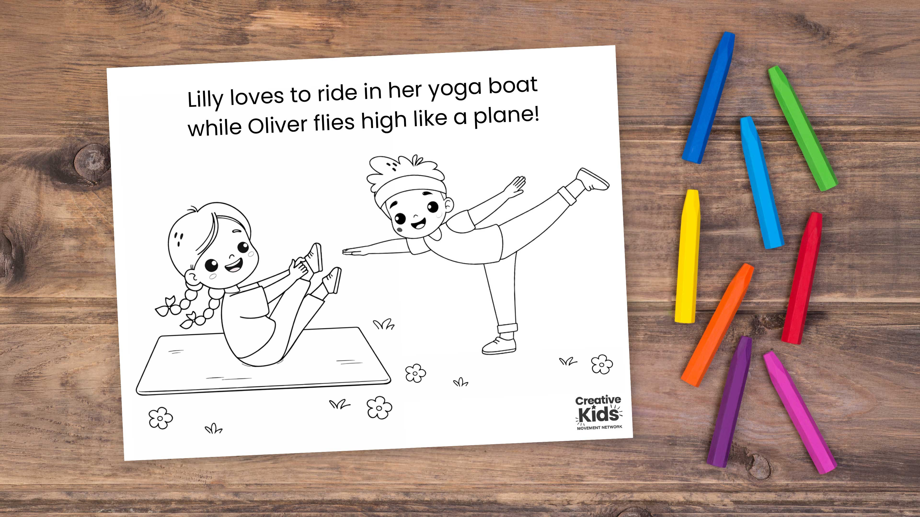 Lilly in a boat and Max on a plane