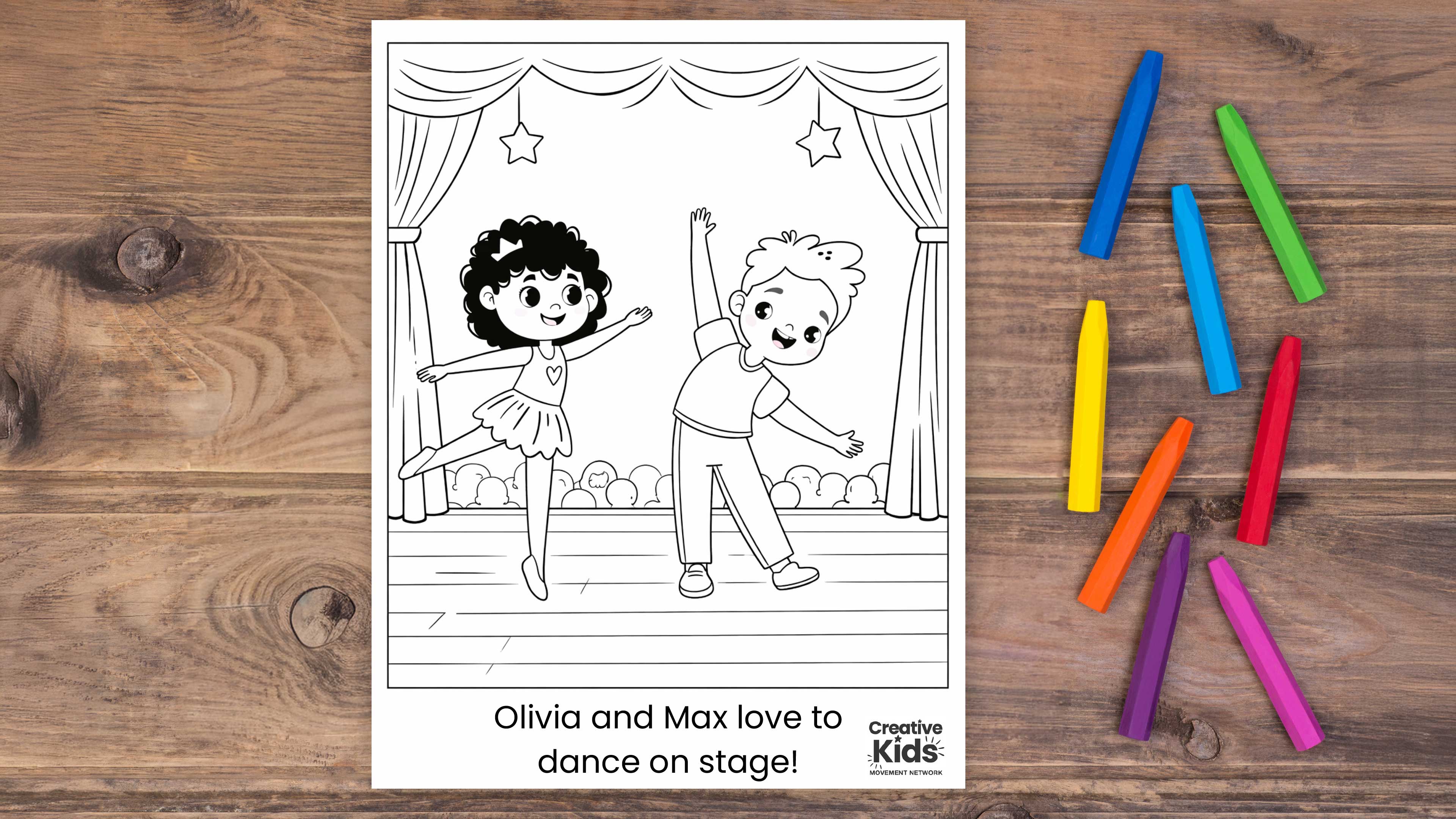 Olivia and Max on stage