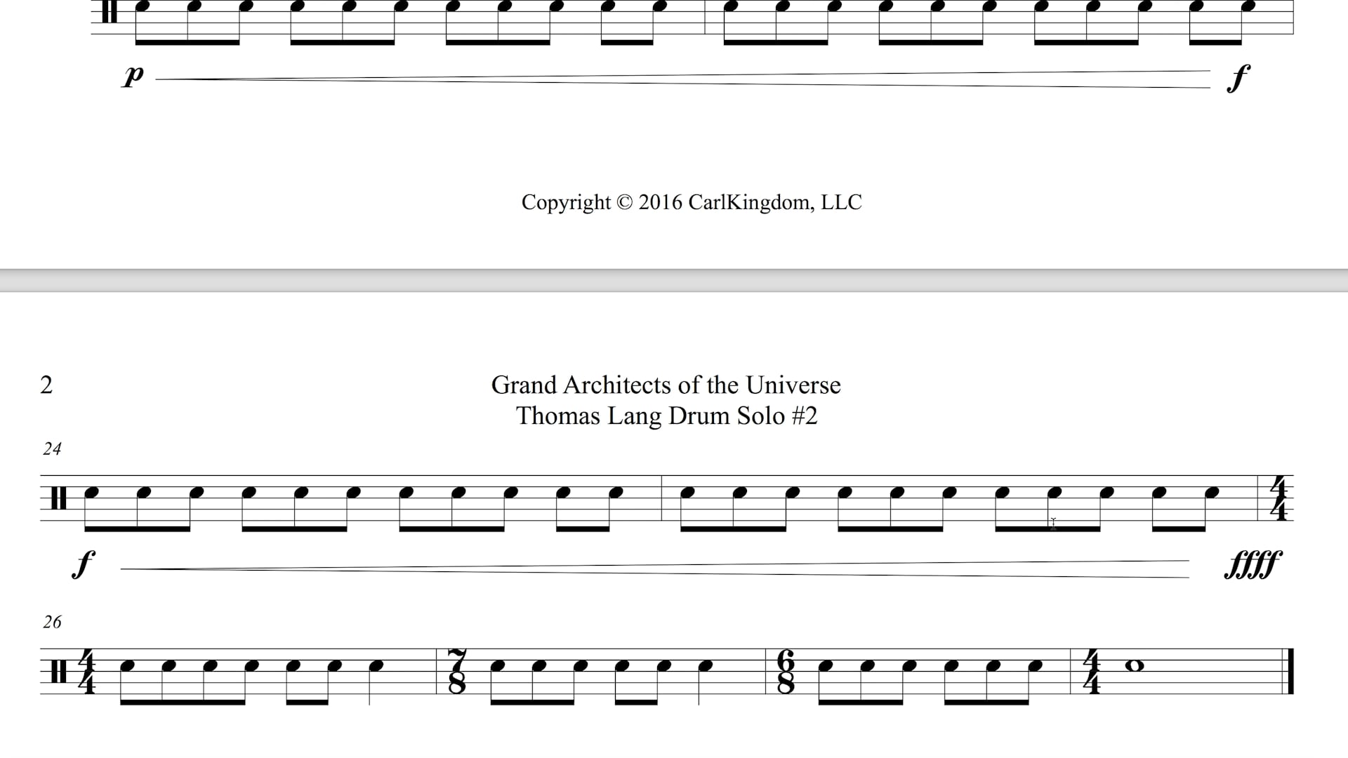Preparing Drum Charts For Thomas Lang Drum Solos