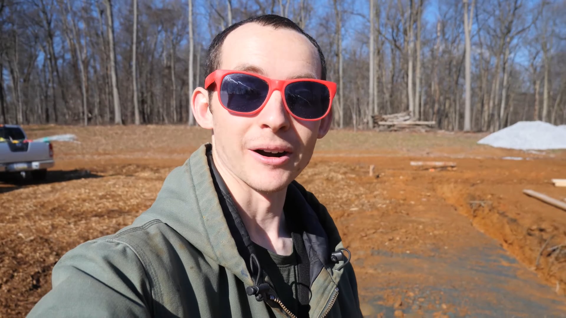 S1E22 Building Footing Forms and Battling Weather