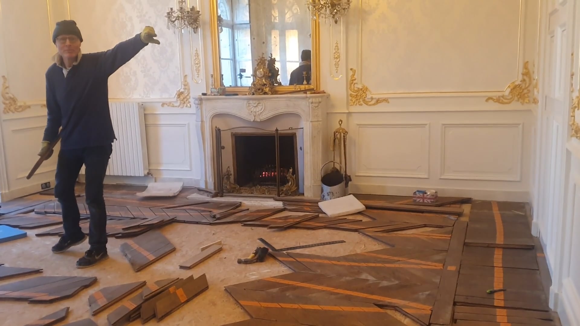 S6 E1 Laying Our Chateau's Original 19th Century Floor!