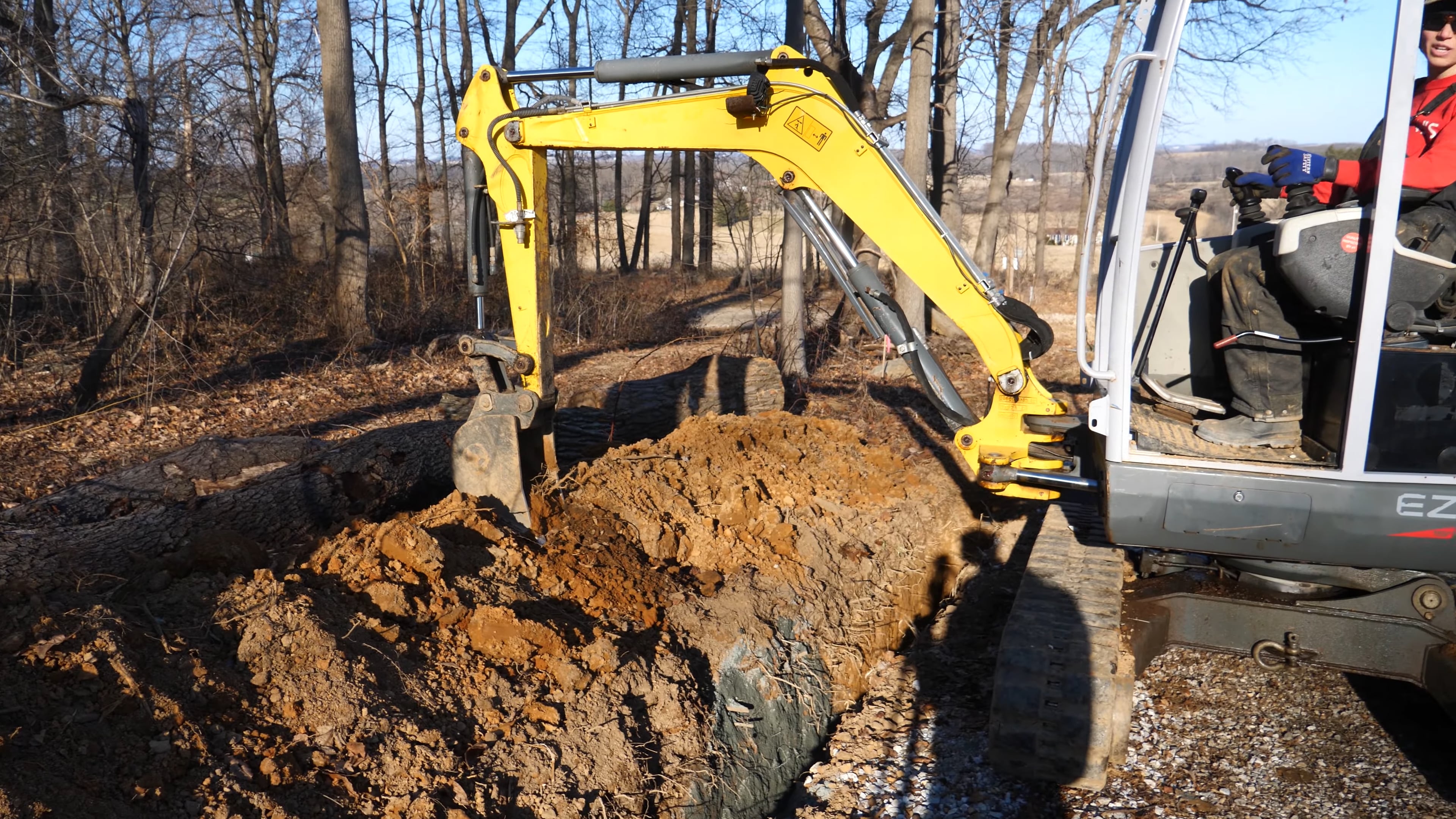 S1E21 Elaina Operates the Mini Excavator