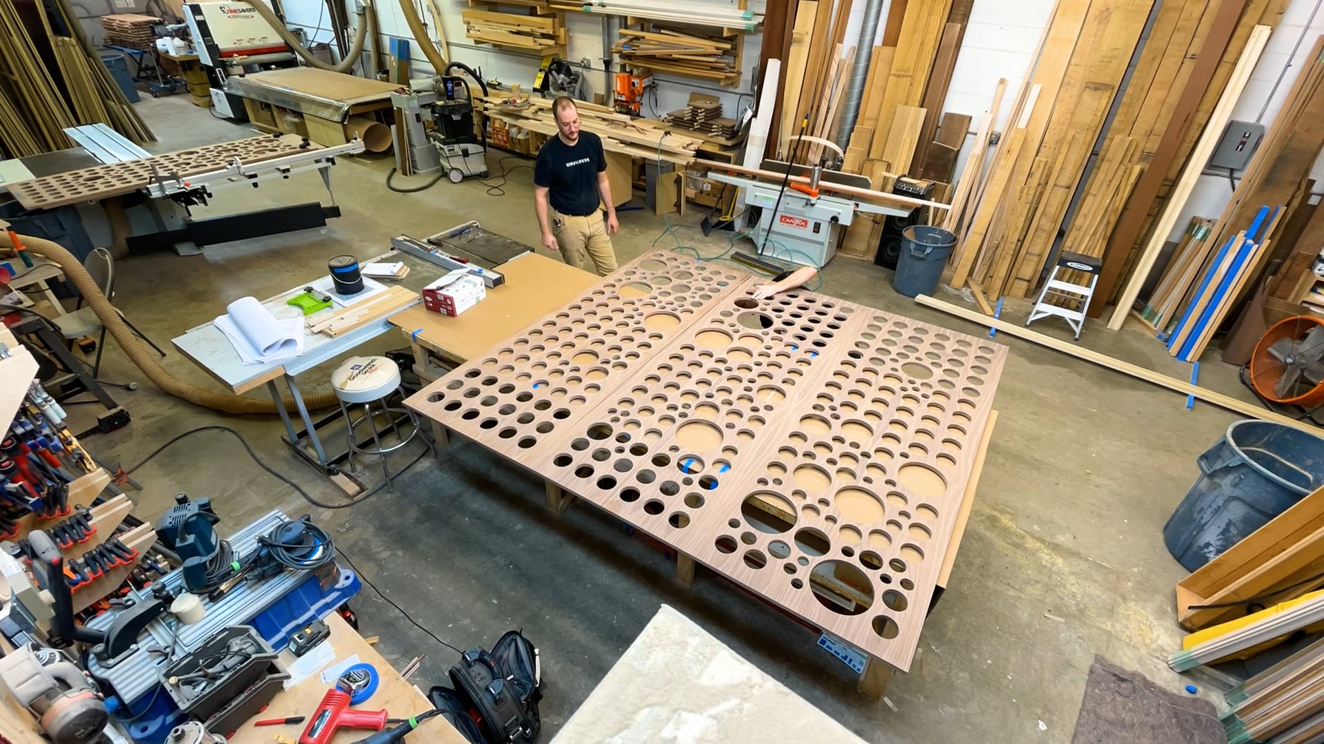 S3E13 Custom privacy doors final touches before finish