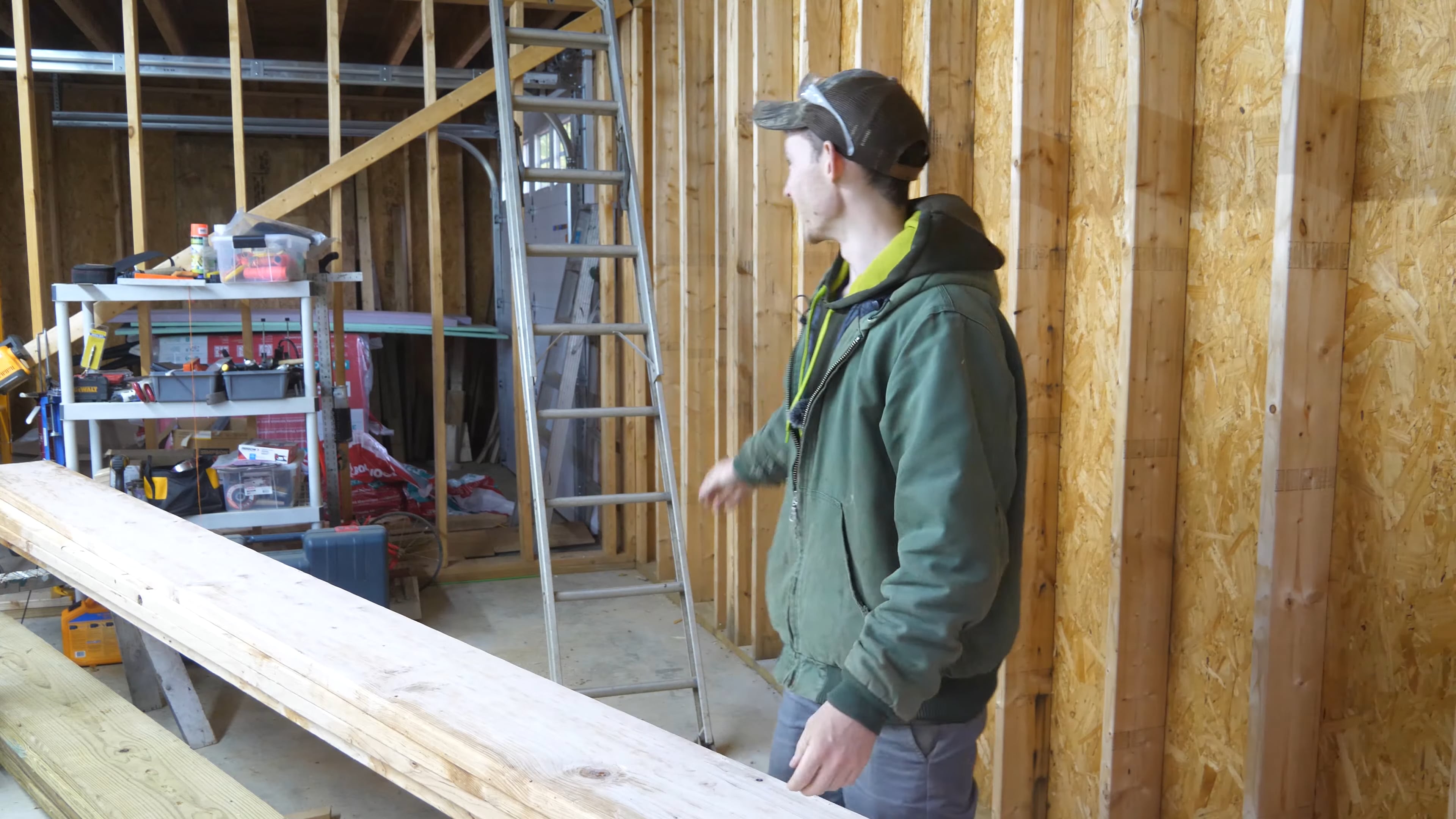 S3E20 Framing Lifting Staircase Solo Aside From The Deck