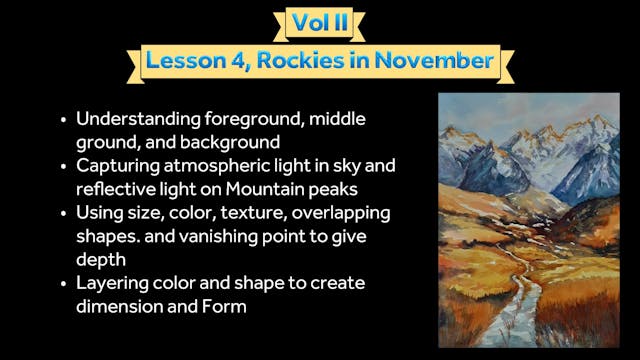Vol II Lesson 4: Rockies in November
