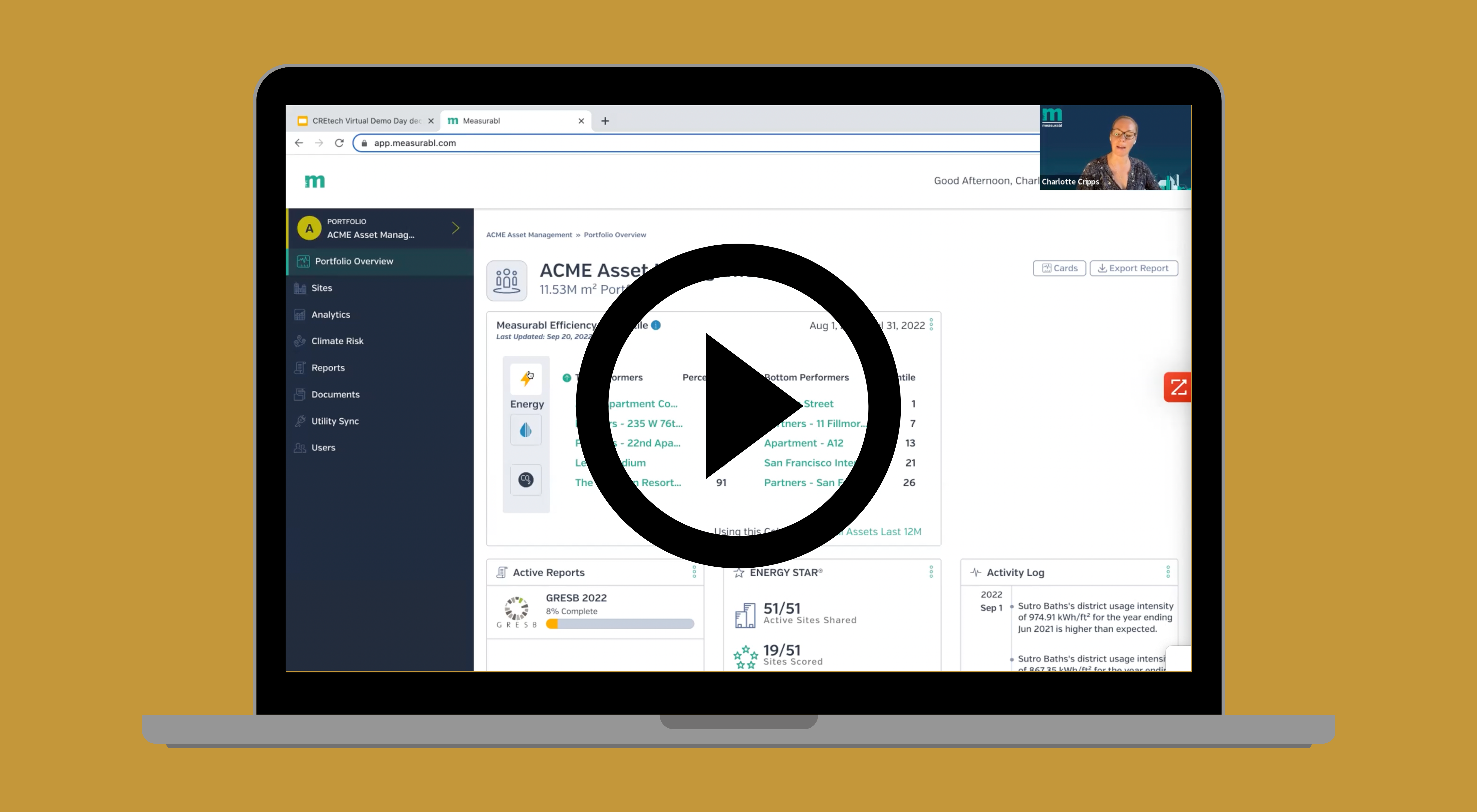 Climate Virtual Demo Day September 2022 - Measurabl