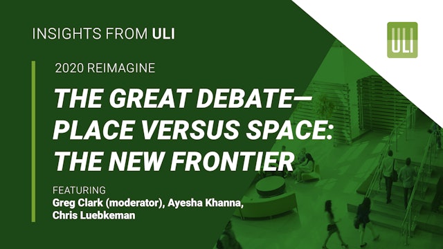 The Great Debate – Place Versus Space: The New Frontier