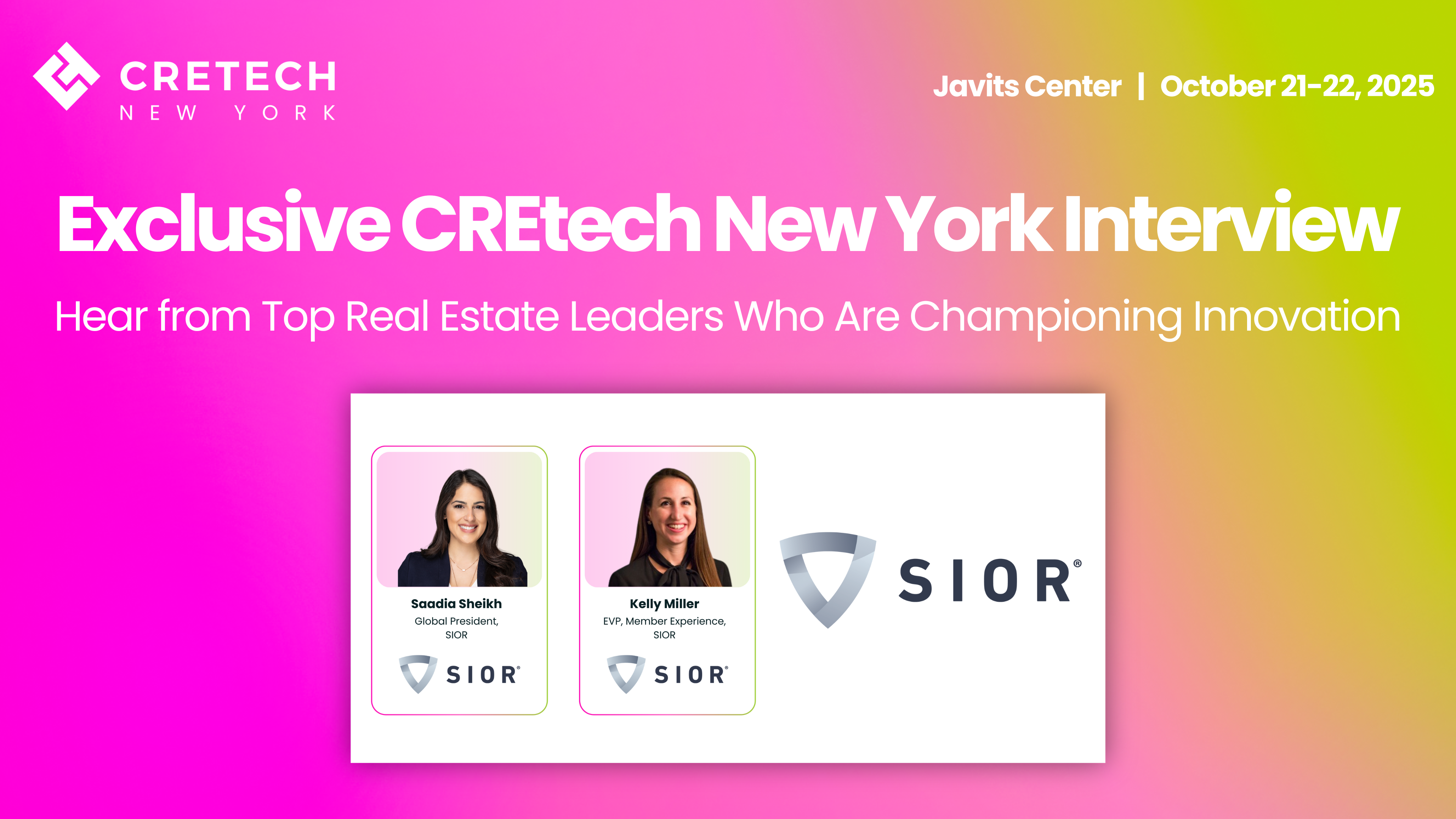 AI, Innovation & the Top 1%: CREtech + SIOR Shaping the Future of Real Estate