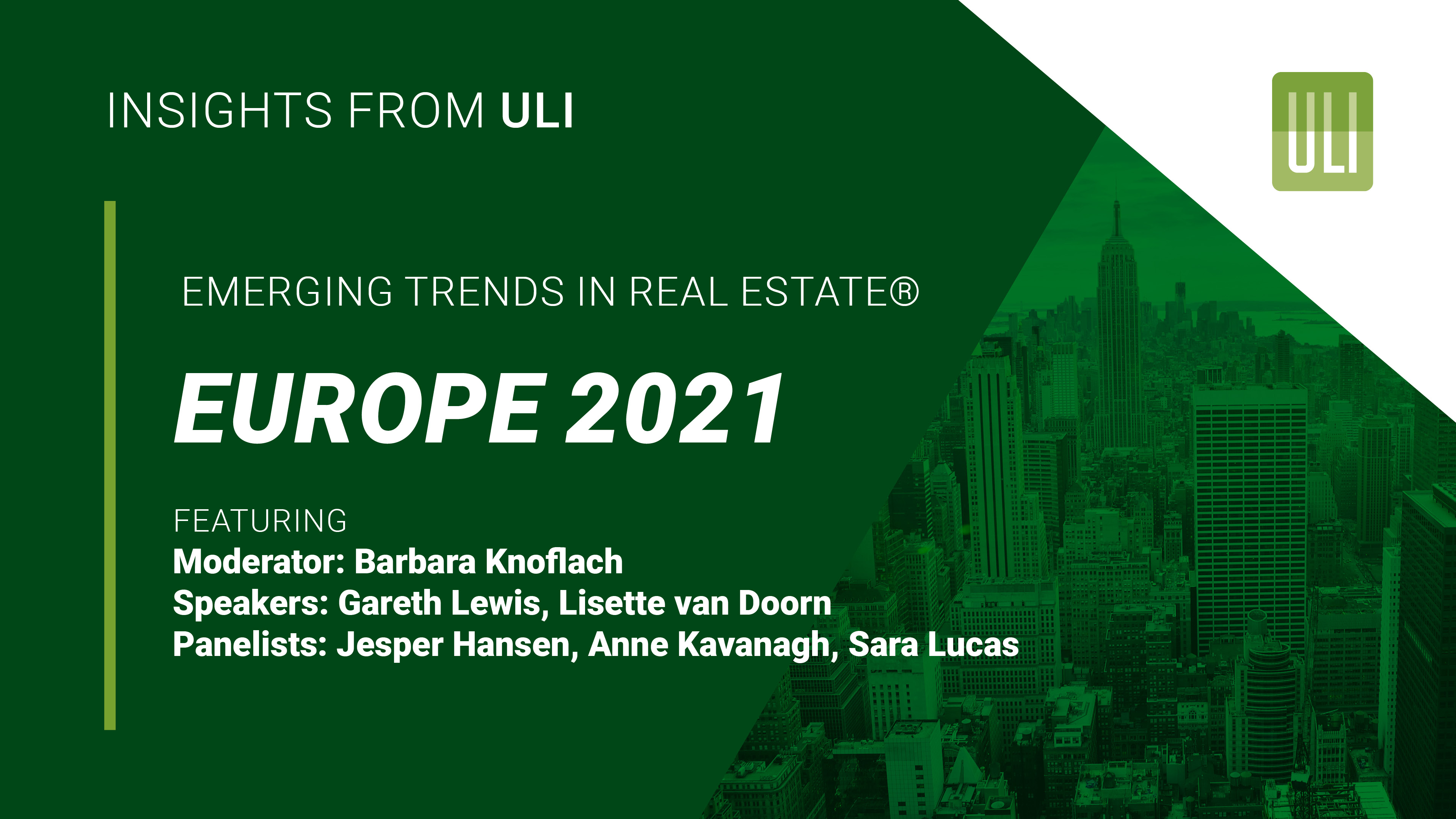 Emerging Trends in Real Estate® Europe 2021 