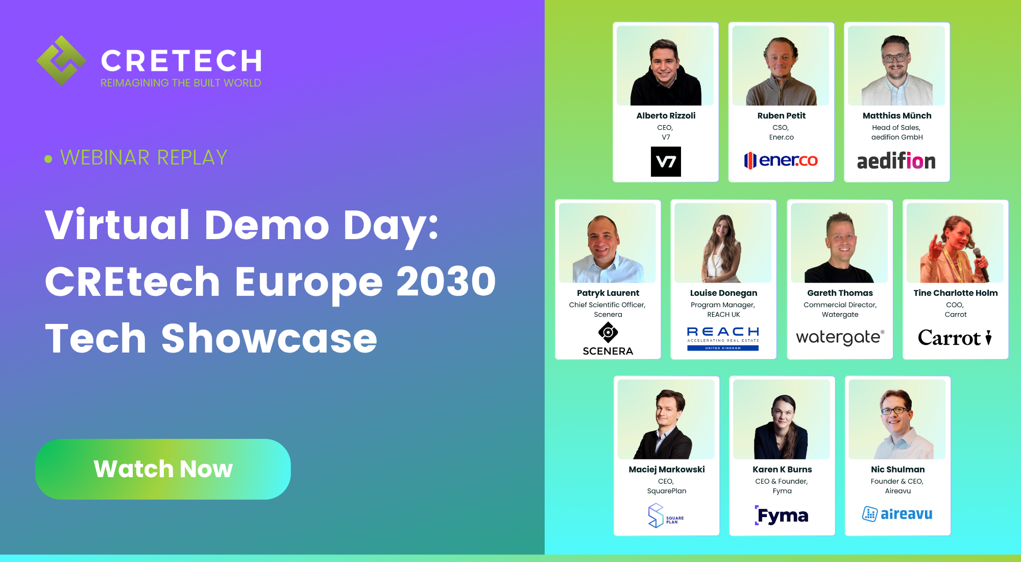 Virtual Demo Day: CREtech Europe 2030 Tech Showcase