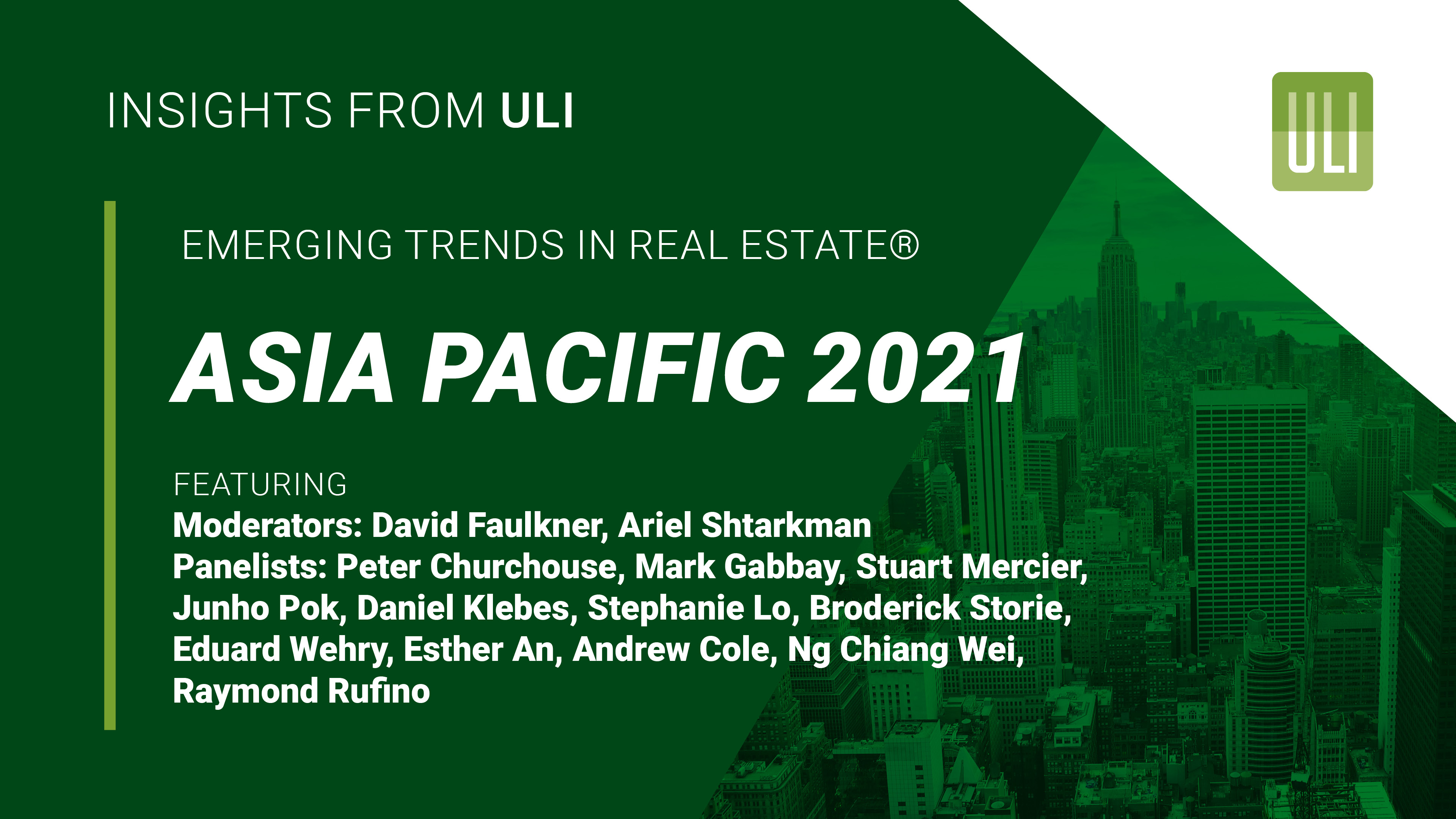Emerging Trends in Real Estate®  Asia Pacific 2021 