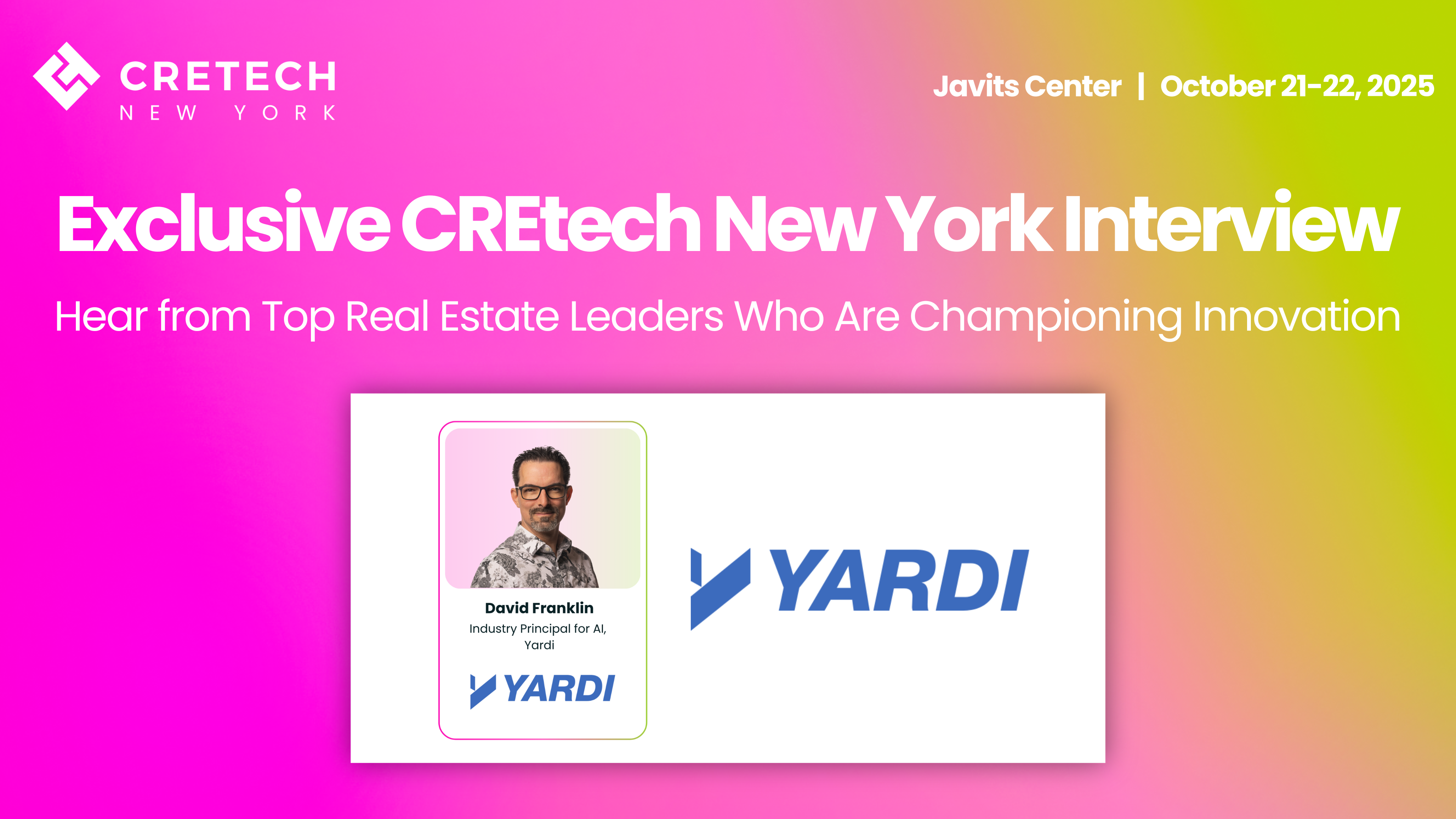Building a Culture of AI: Yardi’s David Franklin on Real Estate’s Future