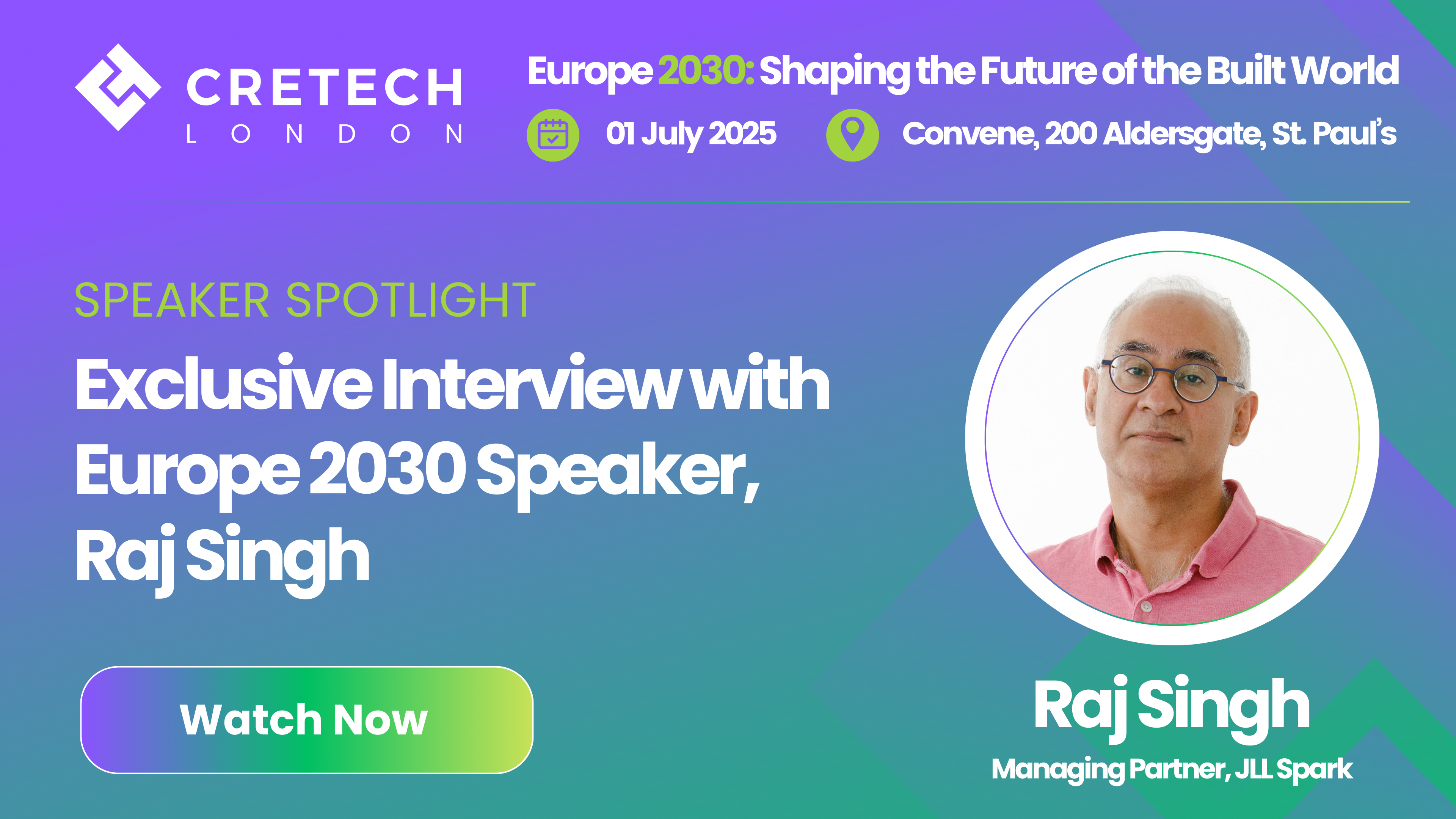 Exclusive Interview with Europe 2030 Speaker, Raj Singh