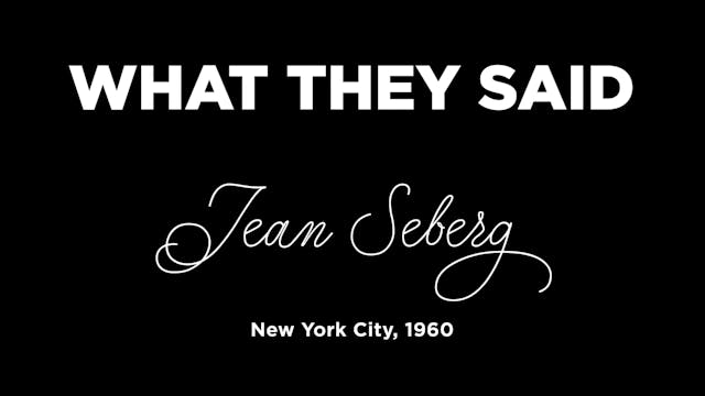 Jean Seberg on BREATHLESS