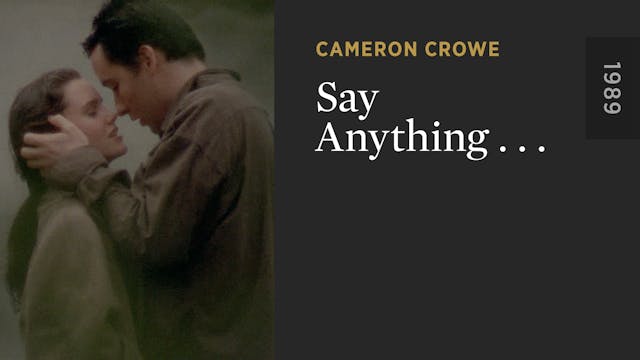 Say Anything . . .