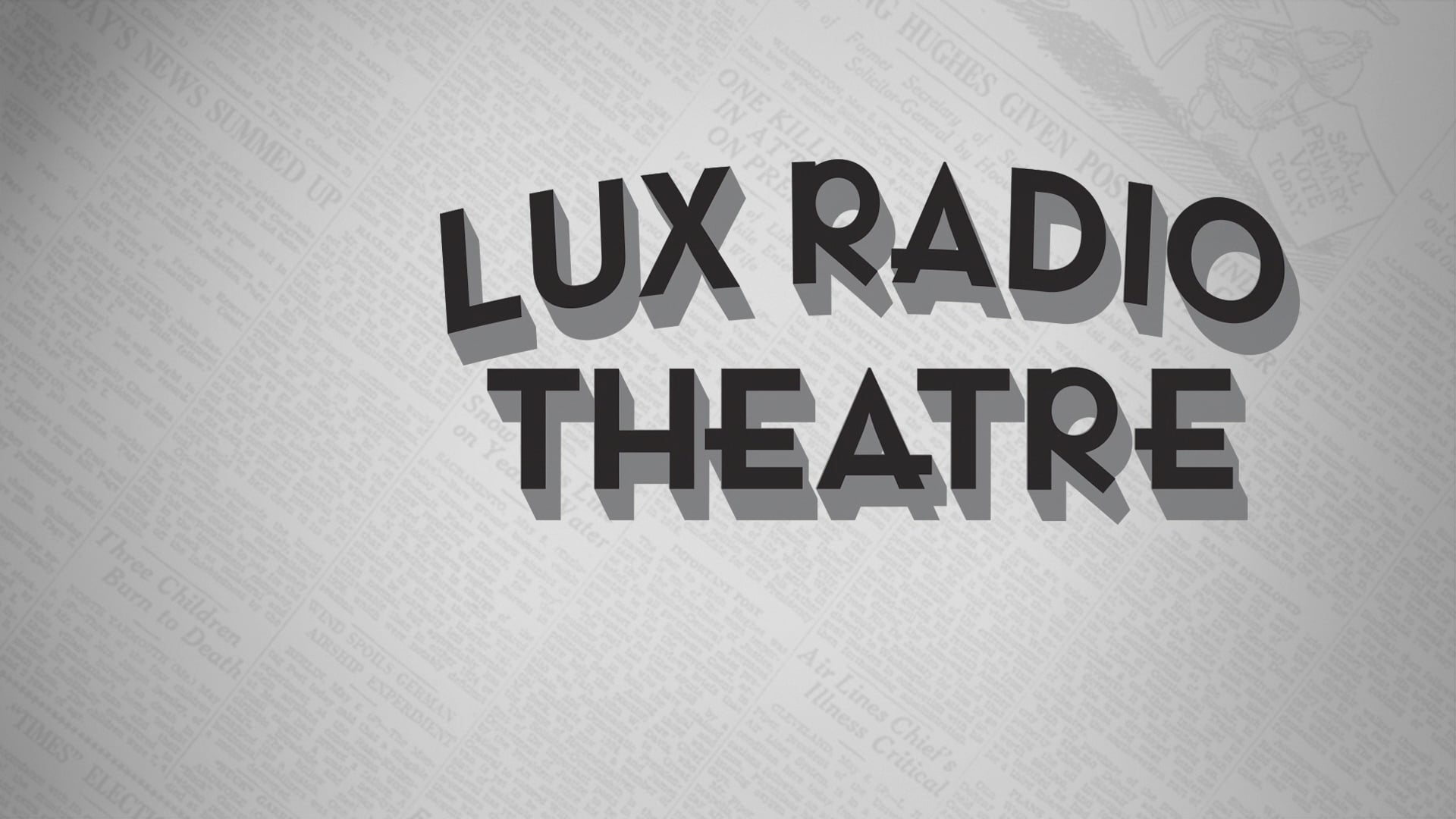 HIS GIRL FRIDAY on Lux Radio Theatre