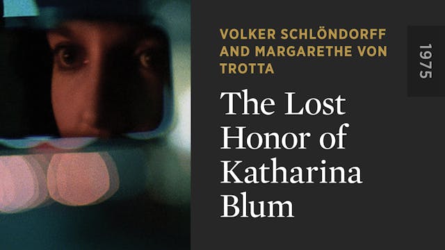 The Lost Honor of Katharina Blum