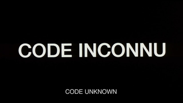 CODE UNKNOWN Teaser Trailer 2