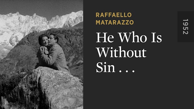 He Who Is Without Sin . . .