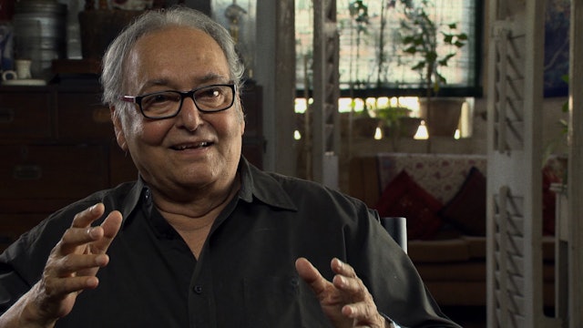 Madhabi Mukherjee and Soumitra Chatterjee on CHARULATA