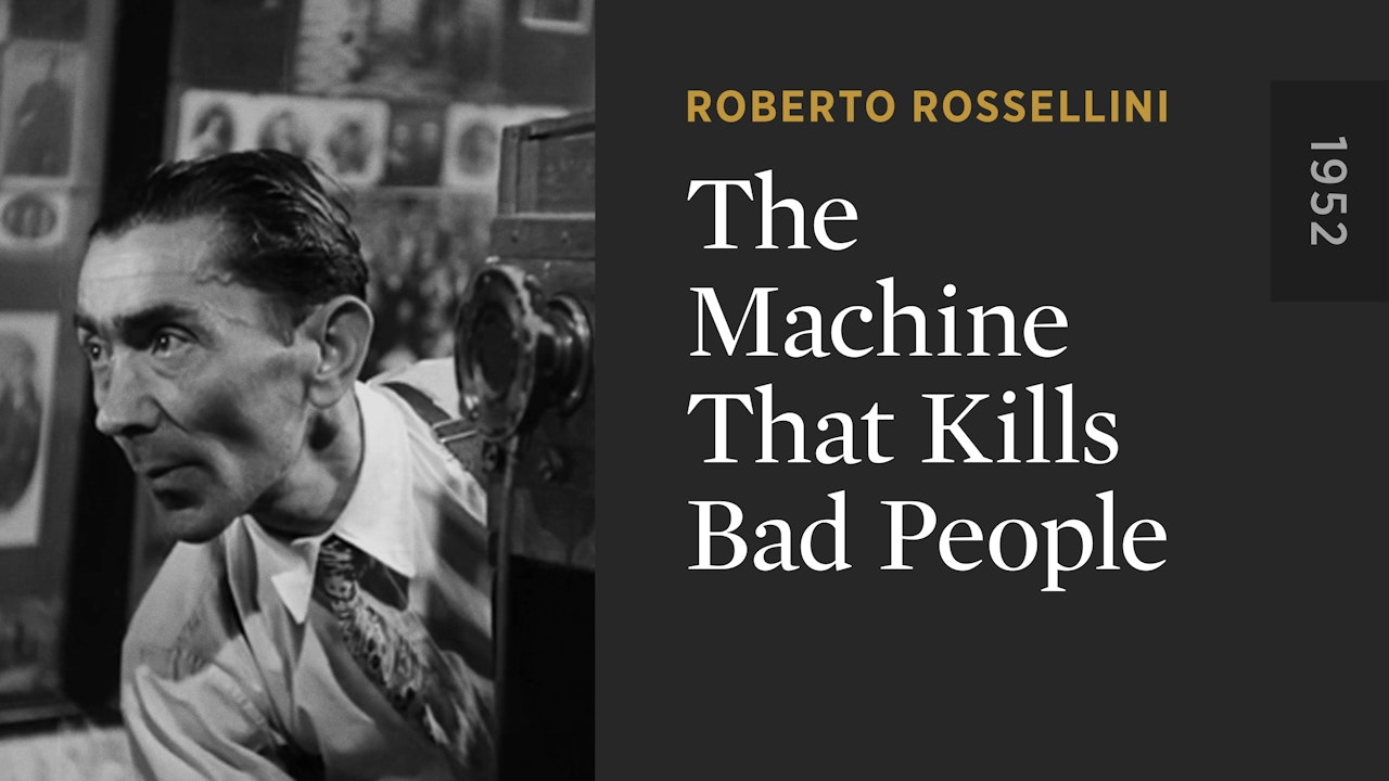 The Machine That Kills Bad People