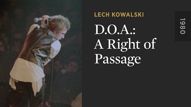 D.O.A.: A Right of Passage