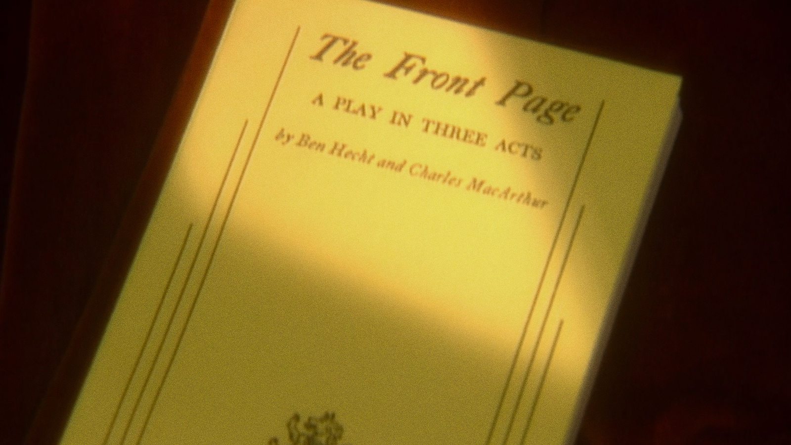 The Creation of HIS GIRL FRIDAY