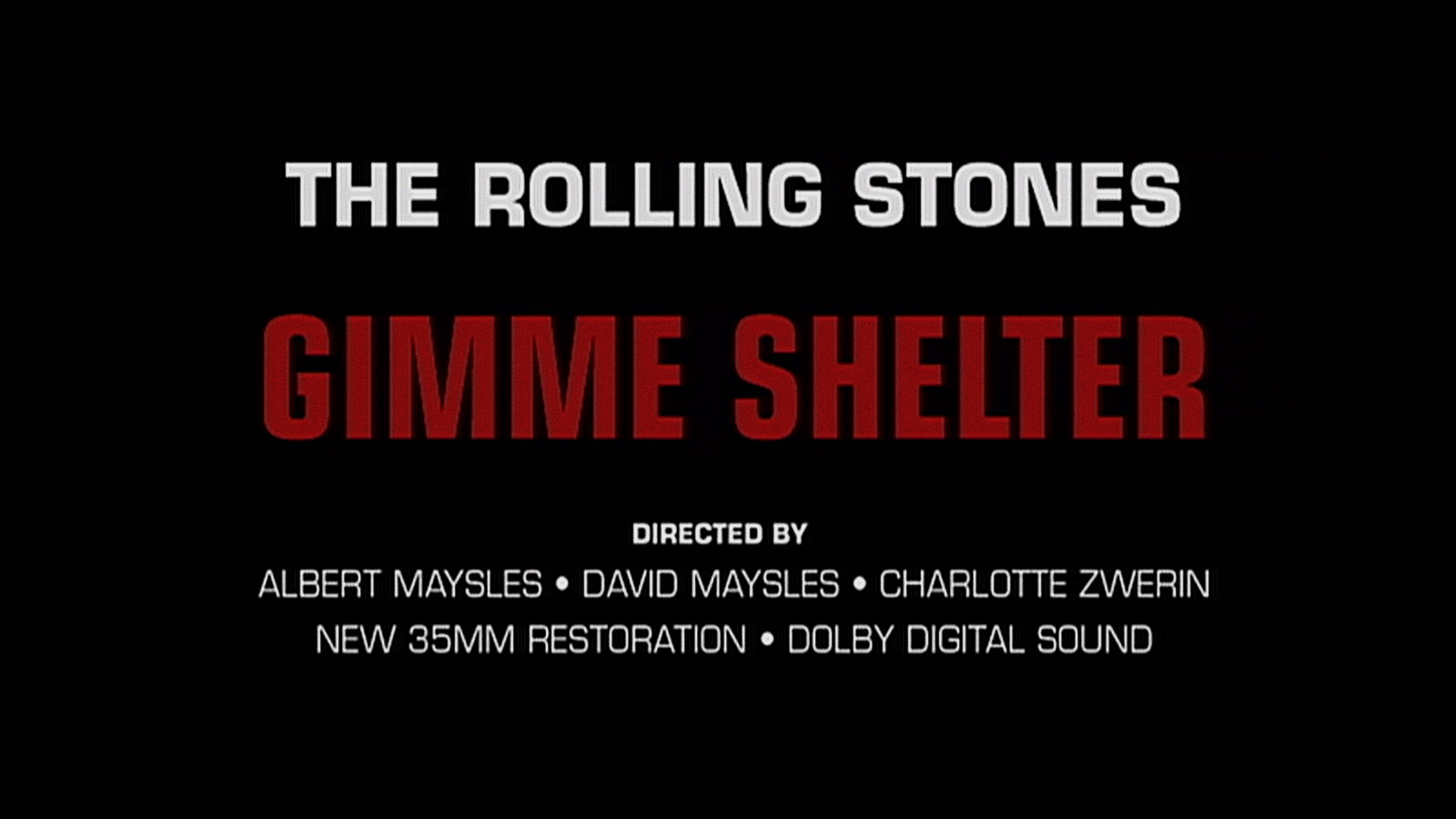 GIMME SHELTER Rerelease Trailer