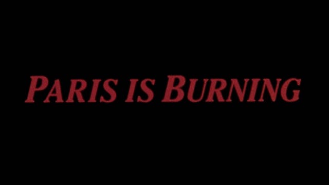 PARIS IS BURNING Trailer