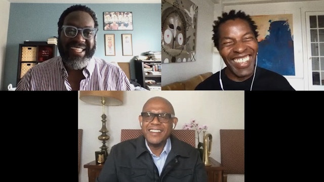 Forest Whitaker, Isaach De Bankolé, and Michael Gillespie on GHOST DOG
