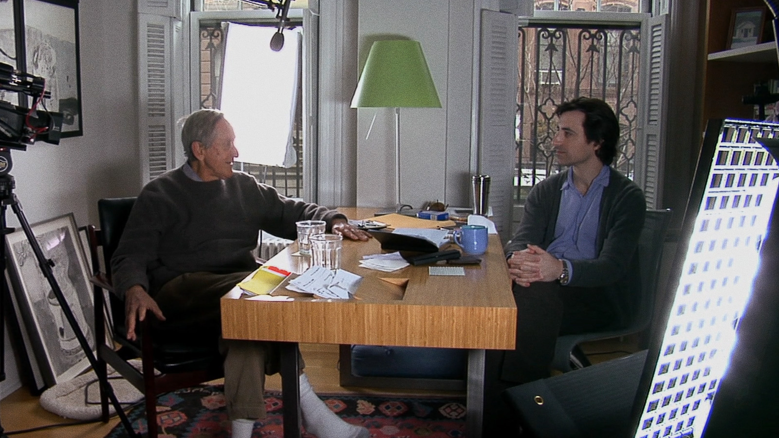 André Gregory and Wallace Shawn on MY DINNER WITH ANDRÉ